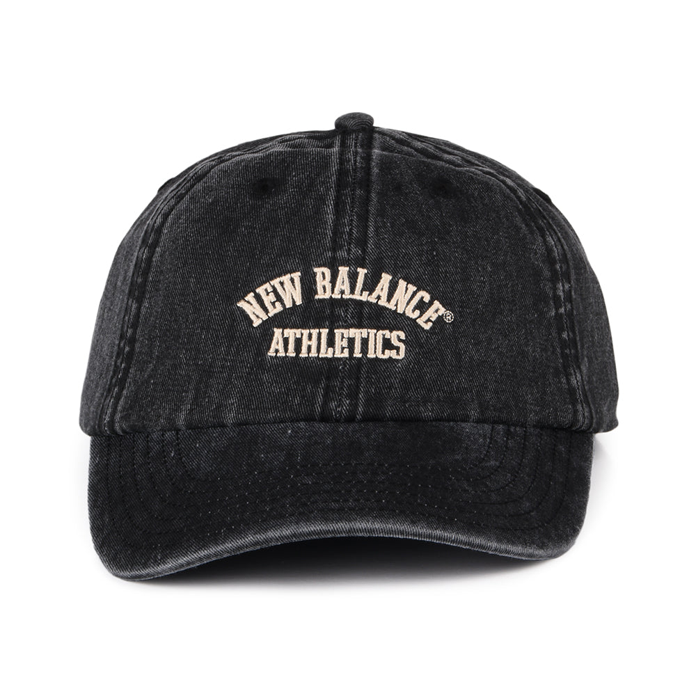 New Balance Seasonal Baseball Cap aus gewaschener Baumwolle - Schwarz