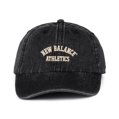 New Balance Seasonal Baseball Cap aus gewaschener Baumwolle - Schwarz