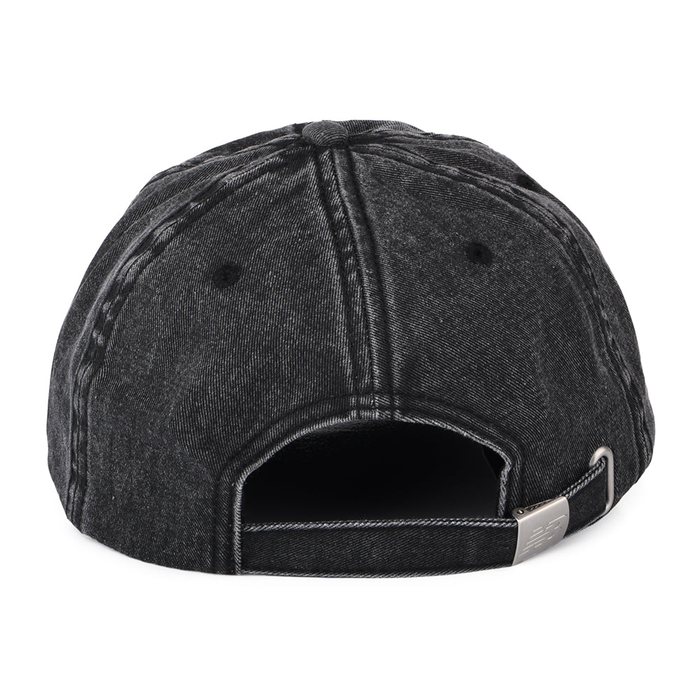 New Balance Seasonal Baseball Cap aus gewaschener Baumwolle - Schwarz