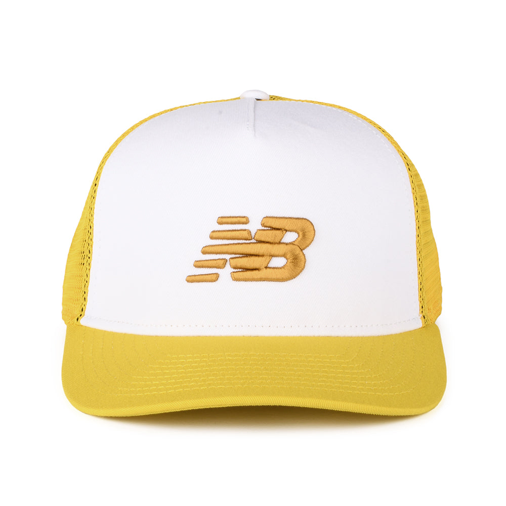 New Balance Sport Essentials Trucker Cap - Weiß-Zitrone