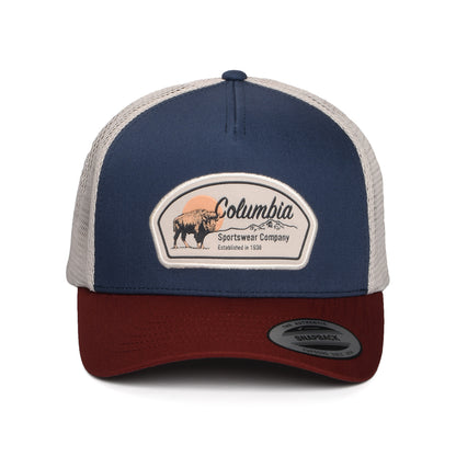 Columbia Buffalo Roam Road Ready Trucker Cap - Marineblau-Weinrot