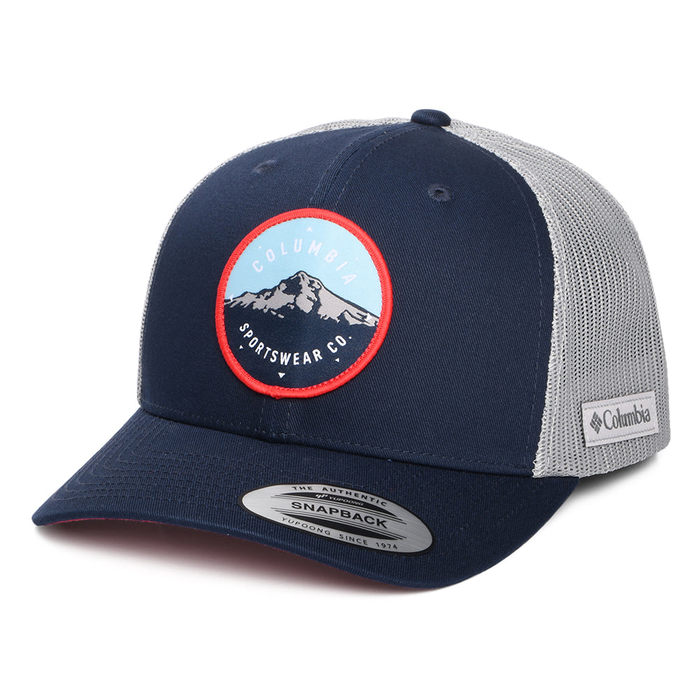 Columbia Mount Hood Circle Mesh Trucker Cap - Marineblau-Grau
