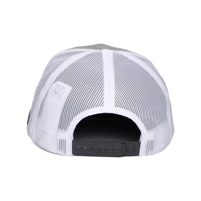 Columbia Mount Hood Circle Mesh Trucker Cap - Meliertes Grau-Weiß
