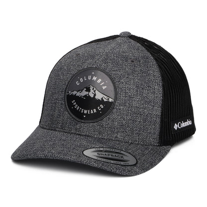 Columbia Mount Hood Circle Mesh Trucker Cap - Meliertes Anthrazit-Schwarz