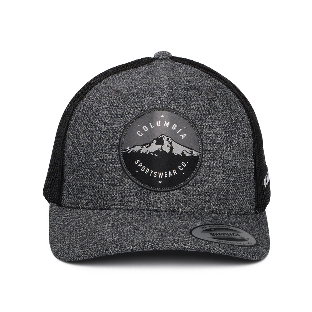 Columbia Mount Hood Circle Mesh Trucker Cap - Meliertes Anthrazit-Schwarz