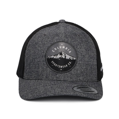 Columbia Mount Hood Circle Mesh Trucker Cap - Meliertes Anthrazit-Schwarz