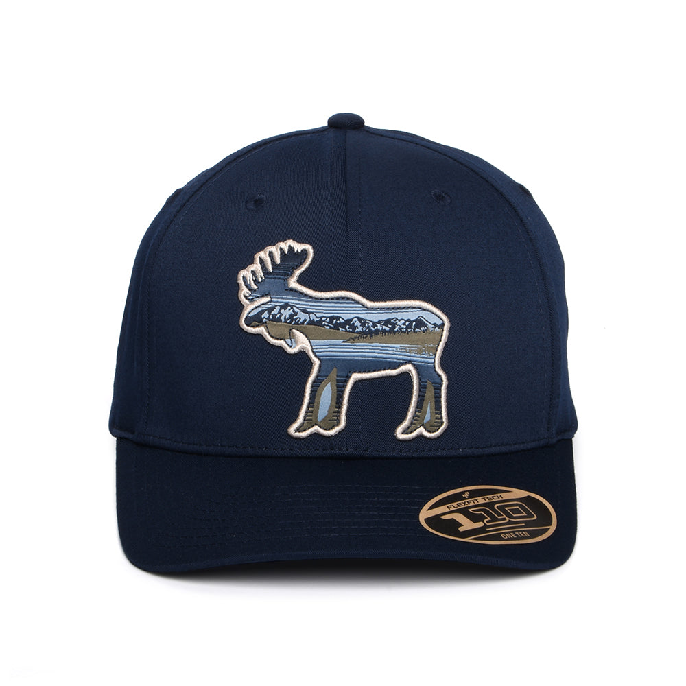 Columbia Scenic Moose Lost Lager 110 Flexfit Snapback Cap - Marineblau