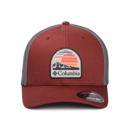 Columbia Peaceful Perspective Flexfit Trucker Cap - Weinrot-Grau