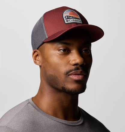 Columbia Peaceful Perspective Flexfit Trucker Cap - Weinrot-Grau
