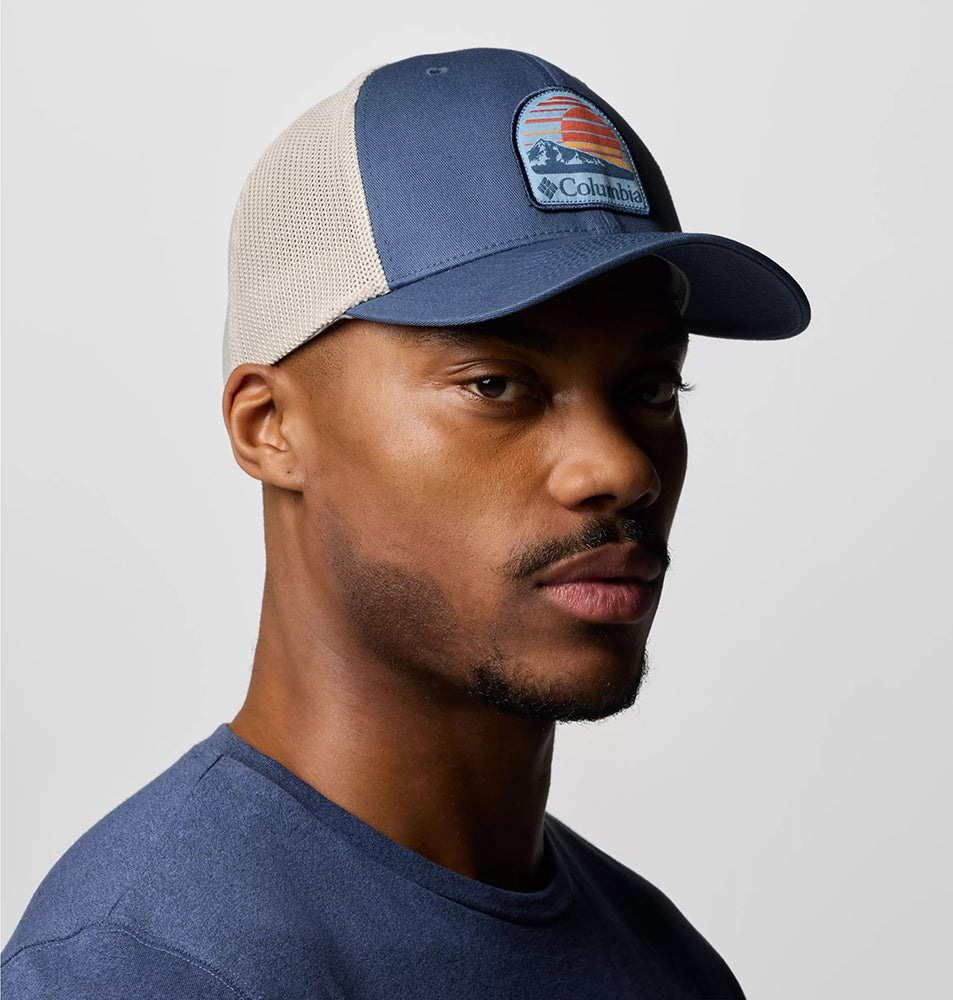 Columbia Peaceful Perspective Flexfit Trucker Cap - Marineblau-Steingrau