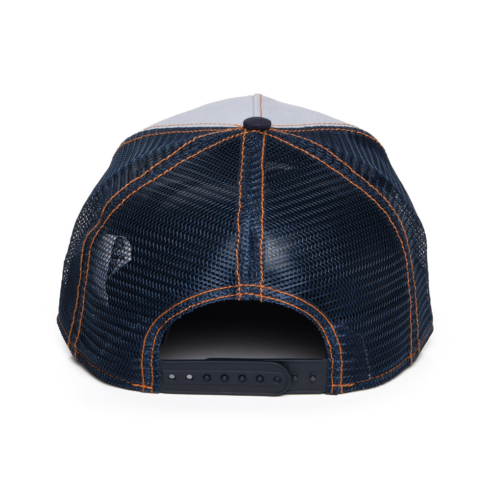 Stetson Bear Trucker Cap - Hellblau-Blau
