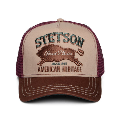 Stetson Great Plains Trucker Cap - Braun-Weinrot