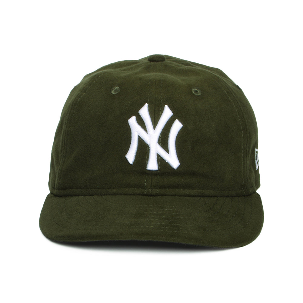 New Era 59FIFTY New York Yankees Baseball Cap Retro Crown - MLB Moleskin Premium - Dunkelgrün-Weiß