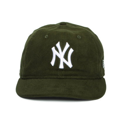 New Era 59FIFTY New York Yankees Baseball Cap Retro Crown - MLB Moleskin Premium - Dunkelgrün-Weiß