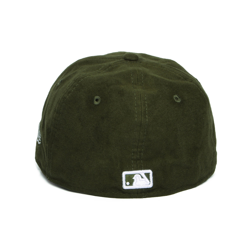 New Era 59FIFTY New York Yankees Baseball Cap Retro Crown - MLB Moleskin Premium - Dunkelgrün-Weiß