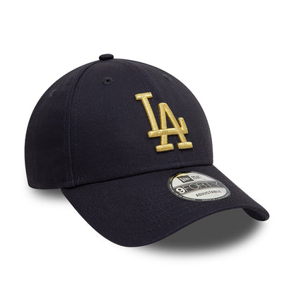 New Era 9FORTY L.A. Dodgers Baseball Cap - MLB Metallic - Marineblau-Gold