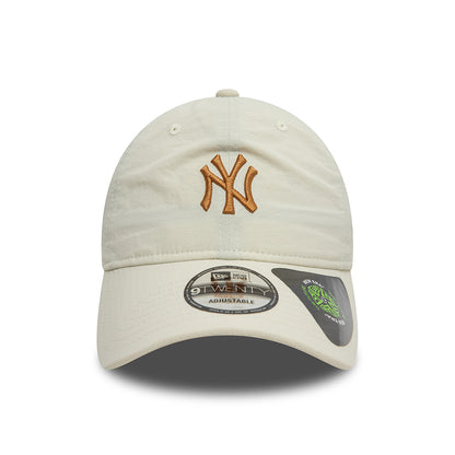 New Era 9TWENTY New York Yankees Baseball Cap - MLB Recycled - Steingrau-Dunkler Sand