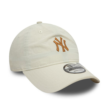 New Era 9TWENTY New York Yankees Baseball Cap - MLB Recycled - Steingrau-Dunkler Sand