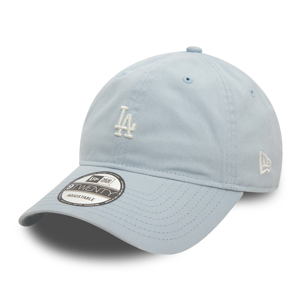 New Era 9TWENTY L.A. Dodgers Baseball Cap - MLB Mini Washed - Hellblau