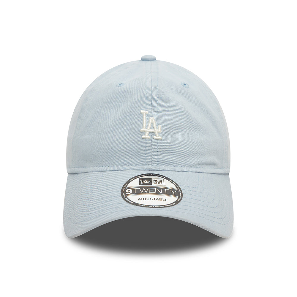 New Era 9TWENTY L.A. Dodgers Baseball Cap - MLB Mini Washed - Hellblau