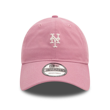 New Era 9TWENTY New York Mets Baseball Cap - MLB Mini Washed - Dunkelrosa