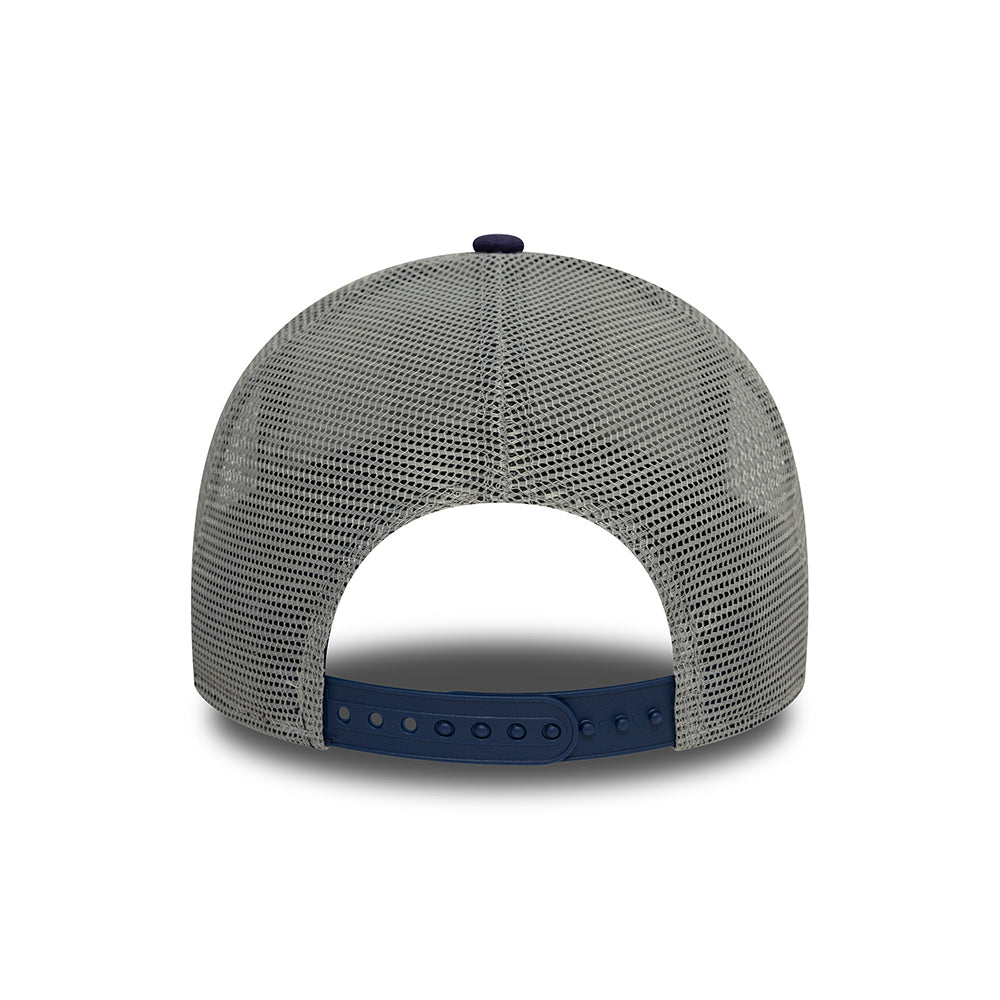 New Era A-Frame Trucker Cap - NE Patch Canvas - Weiß-Tinte