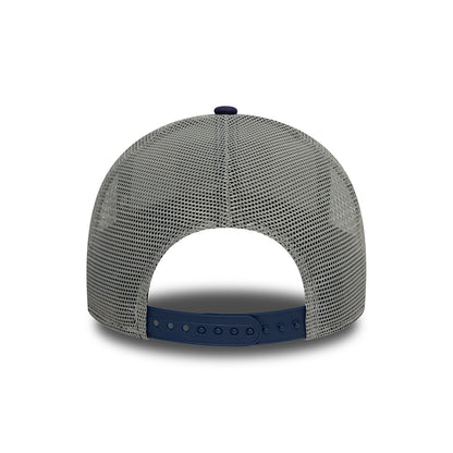 New Era A-Frame Trucker Cap - NE Patch Canvas - Weiß-Tinte