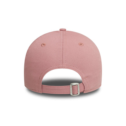 New Era Damen 9FORTY New York Yankees Baseball Cap - MLB League Essential - Dunkelrosa-Weiß