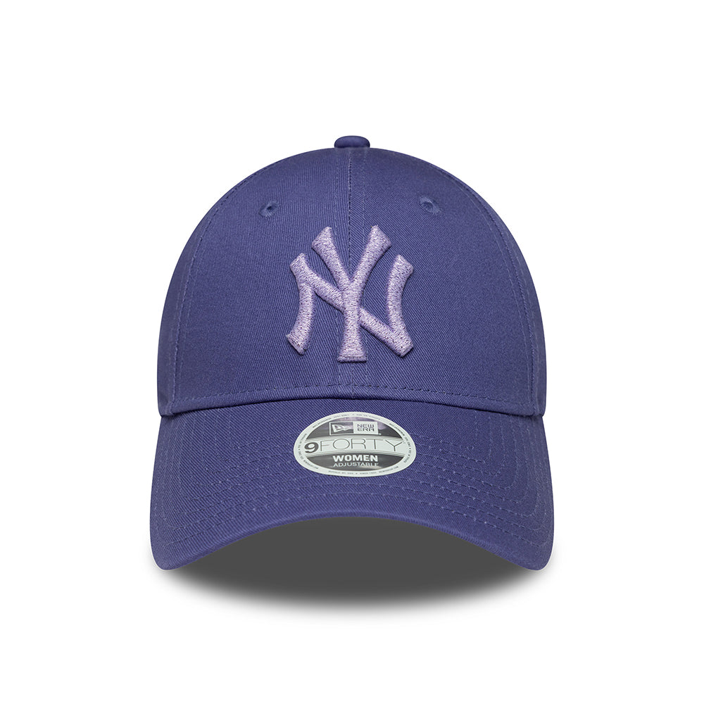 New Era Damen 9FORTY New York Yankees Baseball Cap - MLB Metallic - Tinte-Lavendel