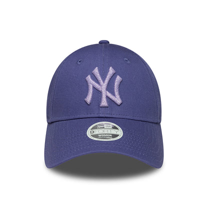 New Era Damen 9FORTY New York Yankees Baseball Cap - MLB Metallic - Tinte-Lavendel