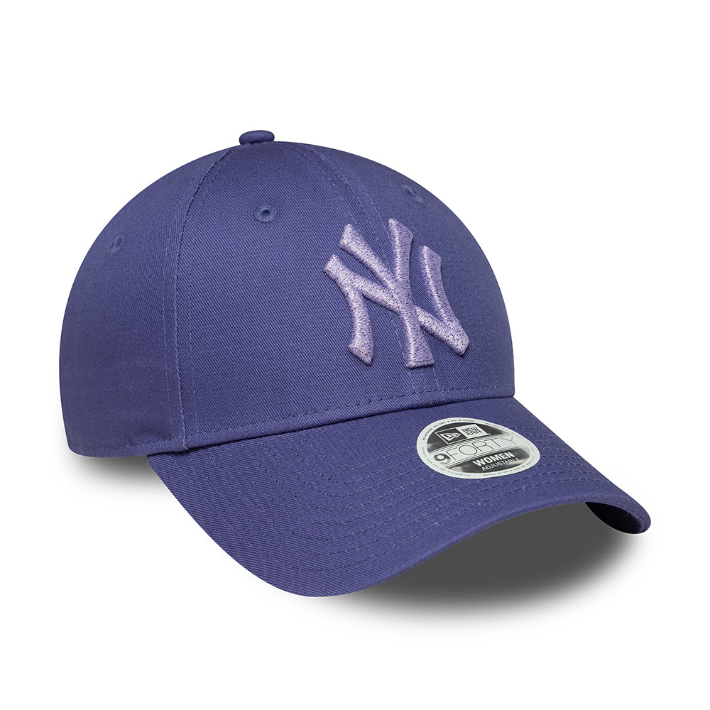 New Era Damen 9FORTY New York Yankees Baseball Cap - MLB Metallic - Tinte-Lavendel