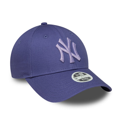 New Era Damen 9FORTY New York Yankees Baseball Cap - MLB Metallic - Tinte-Lavendel