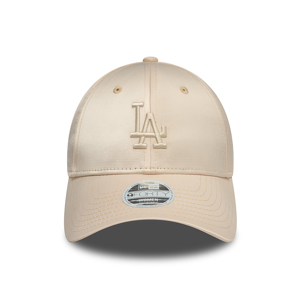 New Era Damen 9FORTY L.A. Dodgers Baseball Cap - MLB Satin - Steingrau