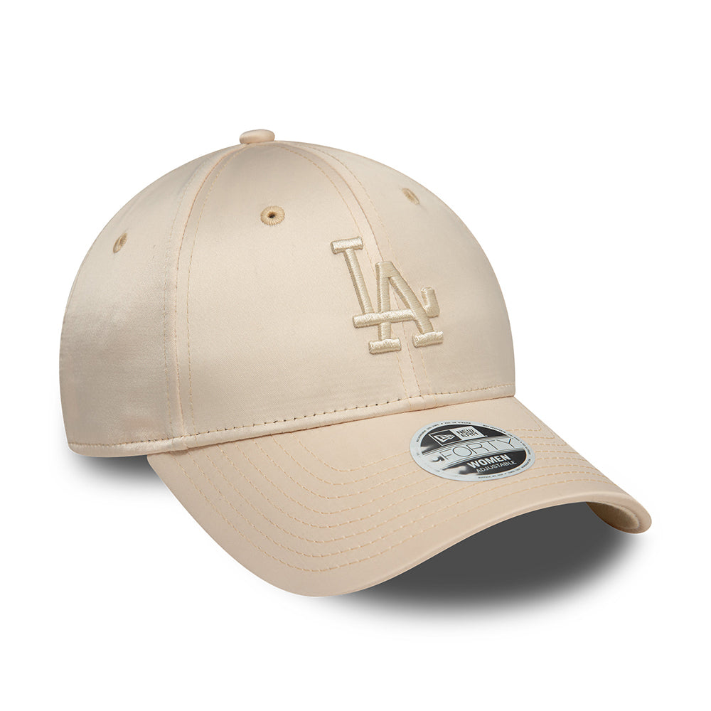 New Era Damen 9FORTY L.A. Dodgers Baseball Cap - MLB Satin - Steingrau