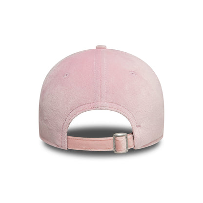 New Era Damen 9FORTY New York Yankees Baseball Cap - MLB Diamante Velour - Rosa
