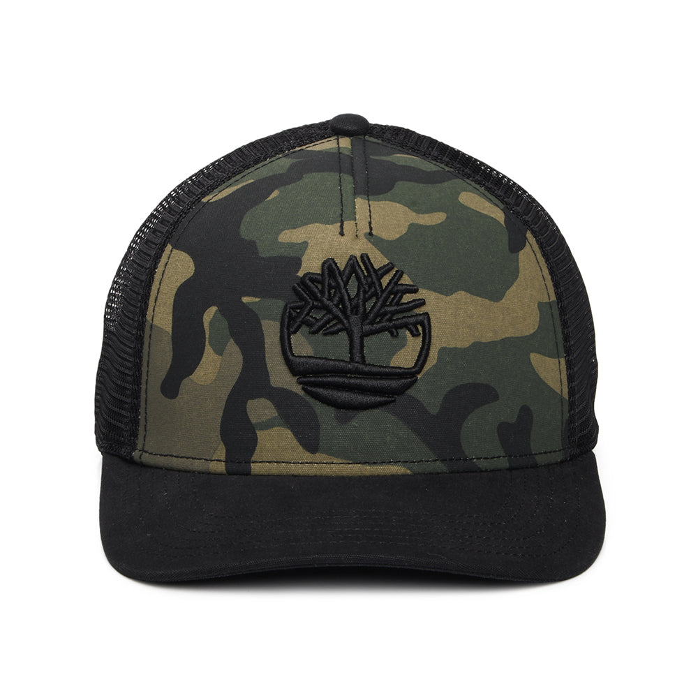 Timberland Camo Print Trucker Cap - Schwarz-Tarnfarben
