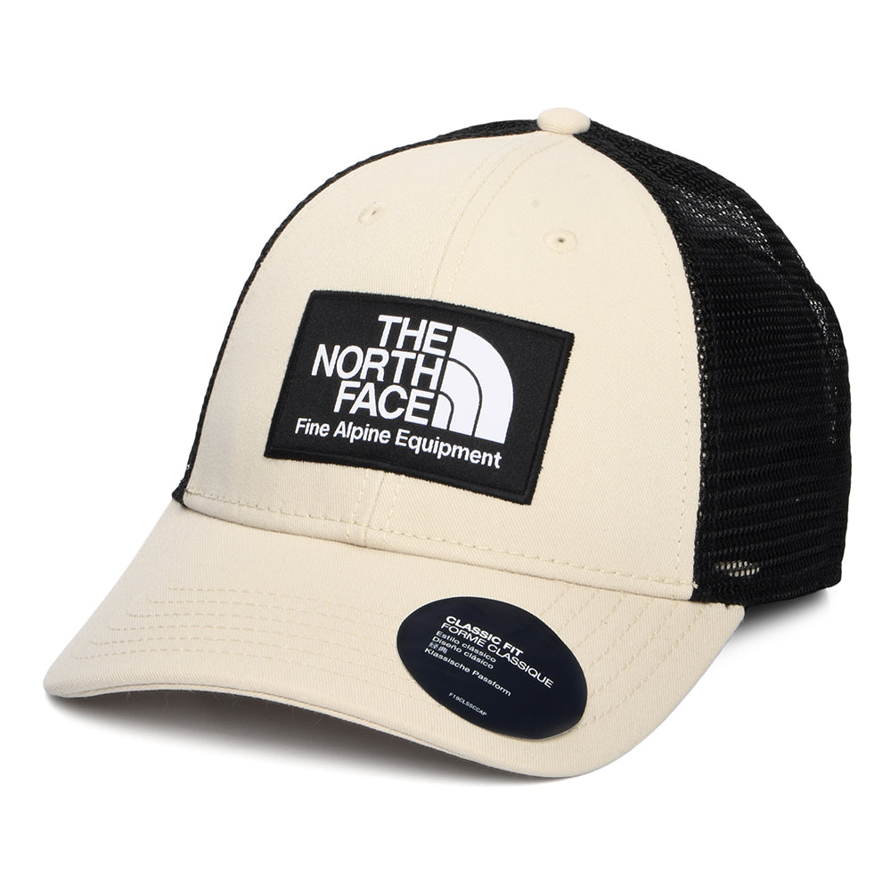 The North Face Mudder II Recycled Trucker Cap - Beige-Schwarz