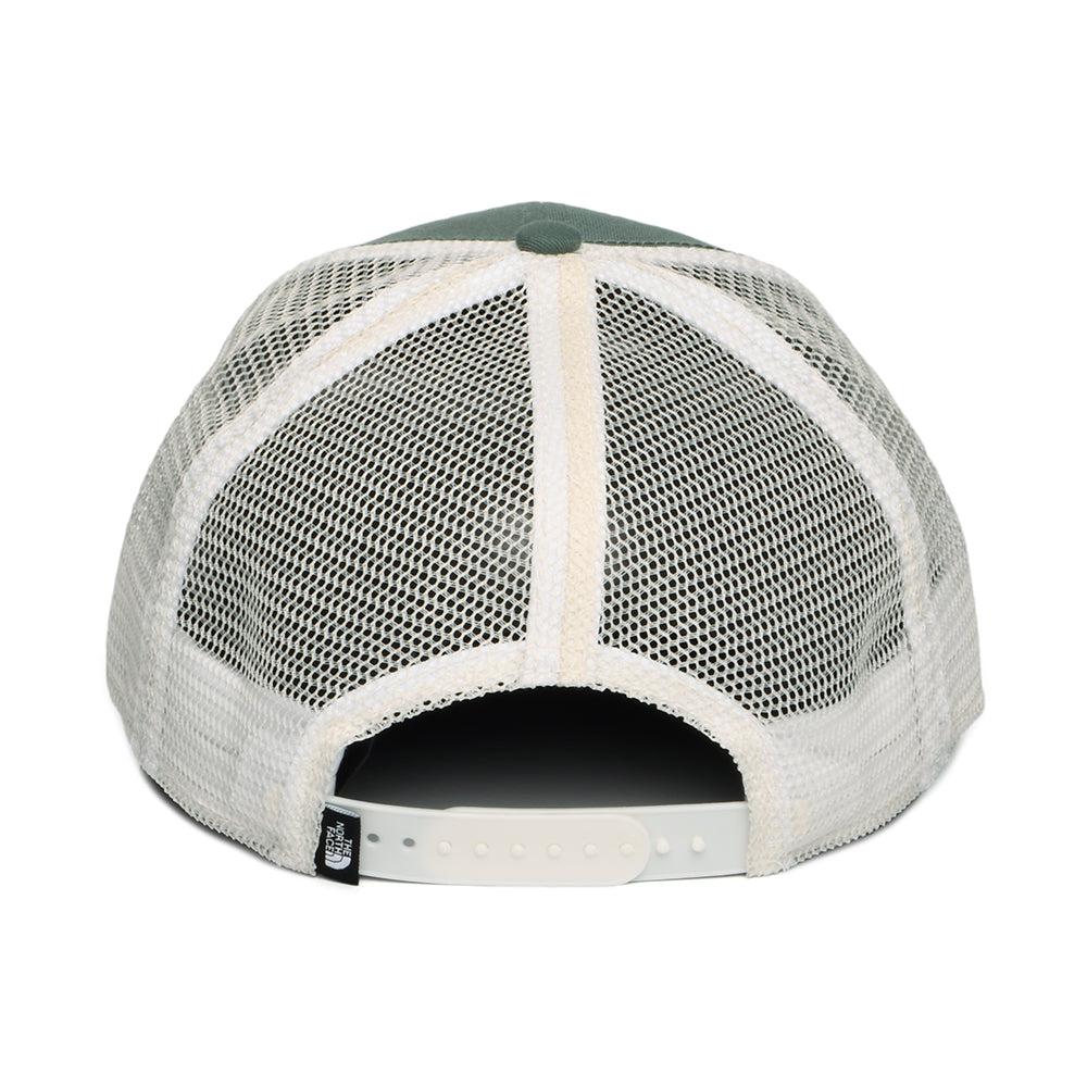 The North Face Mudder II Deep Fit Recycelt Trucker Cap - Salbeigrün-Waldgrün-Weiß