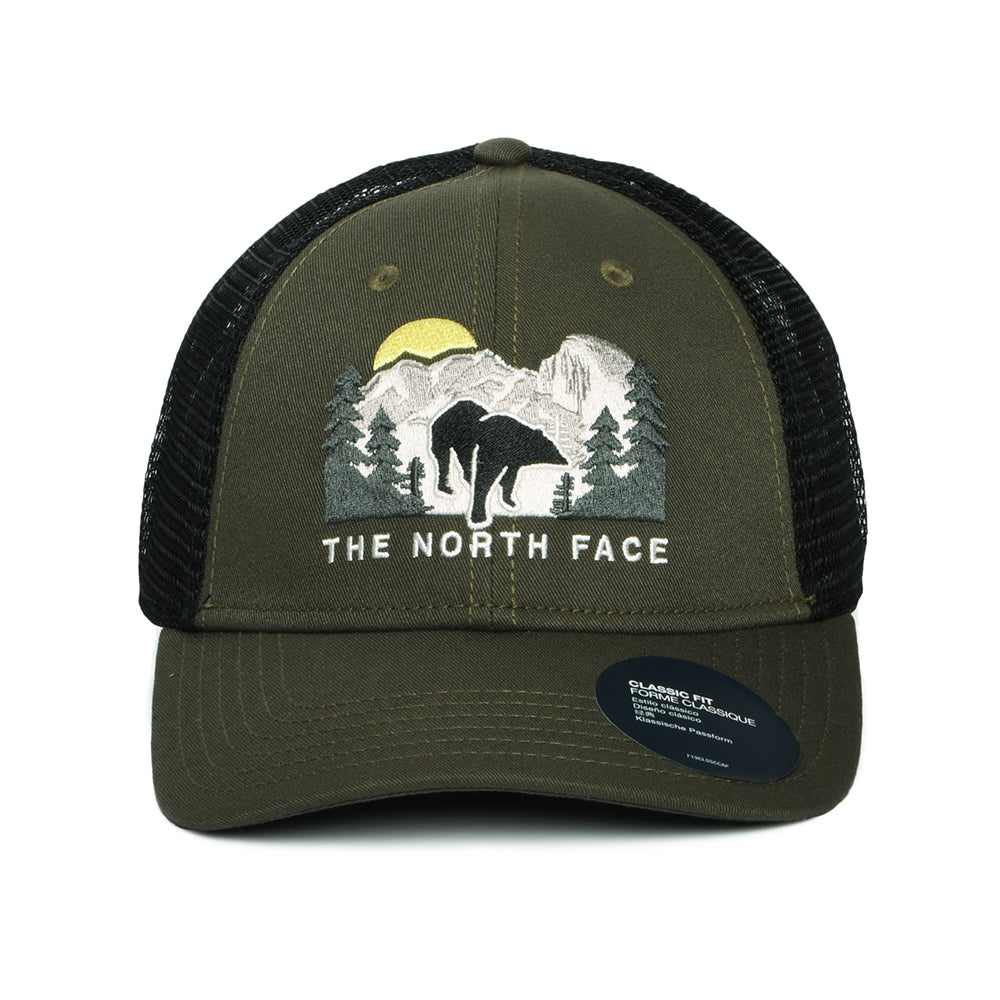 The North Face Embroidered Mudder Recycled Trucker Cap - Olivgrün