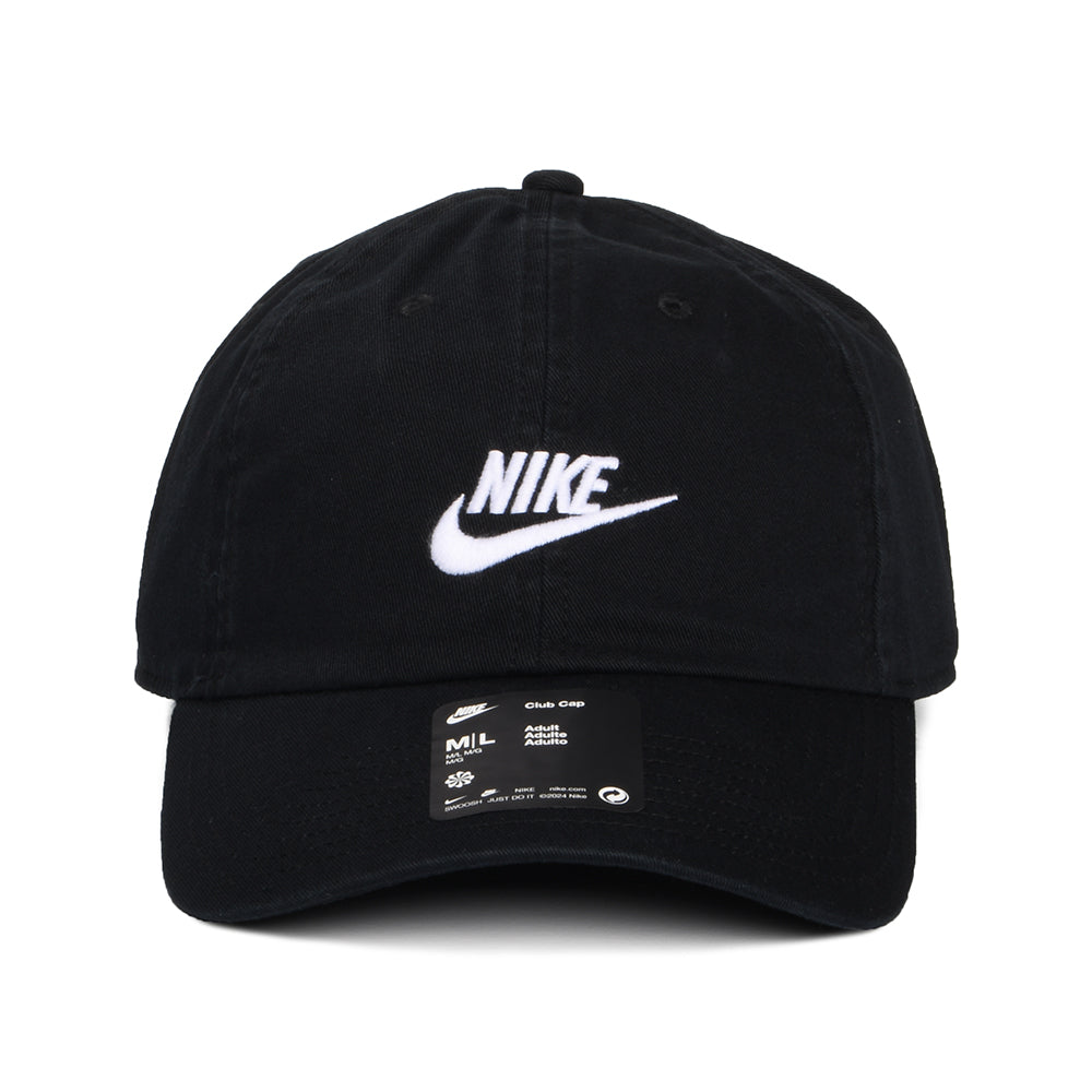 Nike Golf Unstrukturierte Washed Baseball Cap aus Baumwolle - Schwarz-Weiß