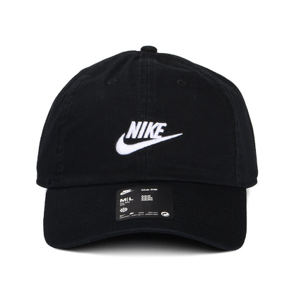 Nike Golf Unstrukturierte Washed Baseball Cap aus Baumwolle - Schwarz-Weiß