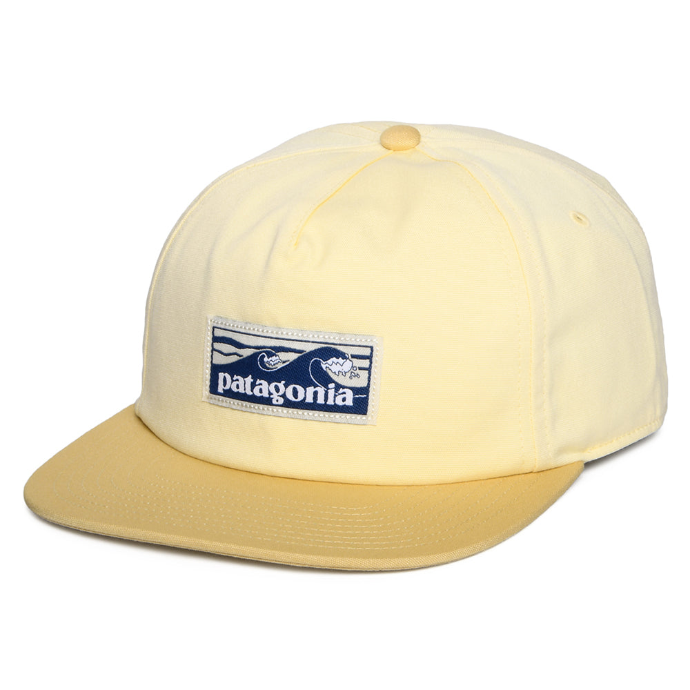 Patagonia Boardshort Label Funfarer Baseball Cap aus organischer Baumwolle - Buttermilch-Hellbraun