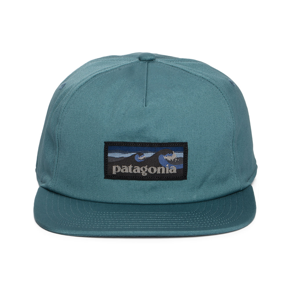 Patagonia Boardshort Label Funfarer Baseball Cap aus organischer Baumwolle - Dunkles Petrol