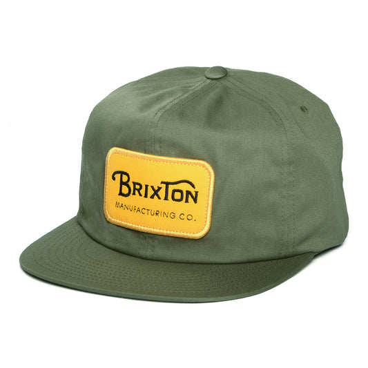 Brixton Grade HP Snapback Cap - Olivgrün