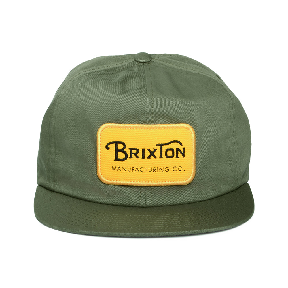 Brixton Grade HP Snapback Cap - Olivgrün