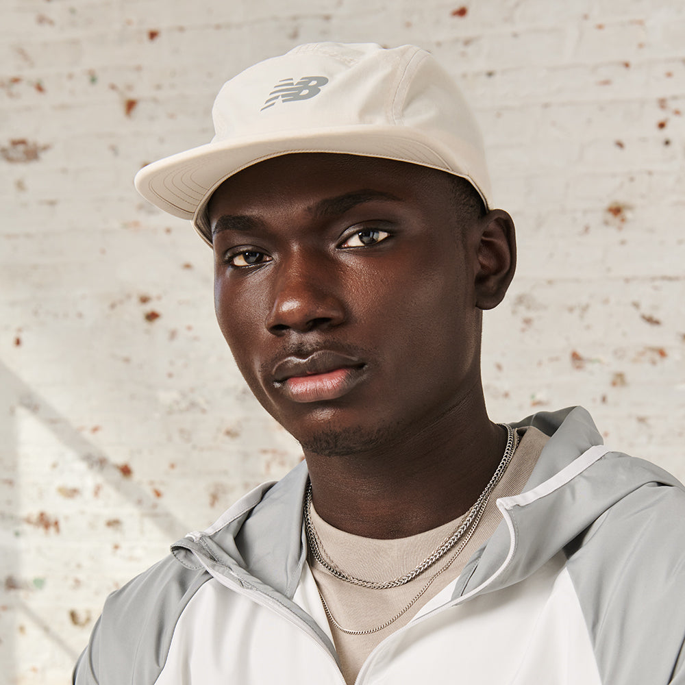 New Balance Everyday Recycled 5 Paneelen Cap - Steingrau