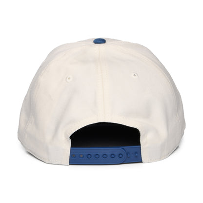 New Balance Athletics Multi Colour Logo Snapback Cap - Cremeweiß-Blau