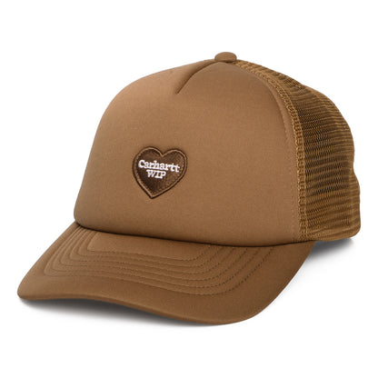 Carhartt WIP Heart Patch Trucker Cap - Braun