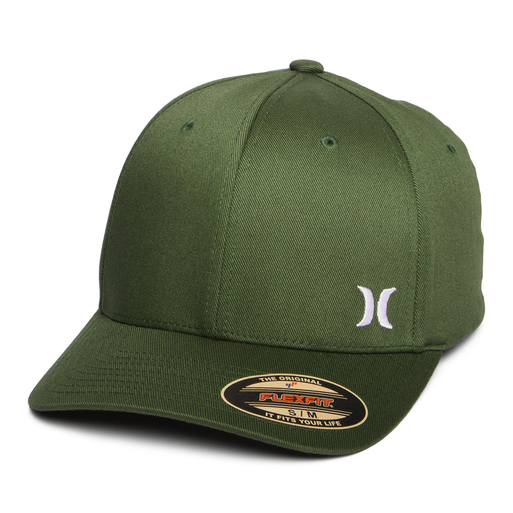 Hurley Micro Icon Flexfit Baseball Cap - Olivgrün