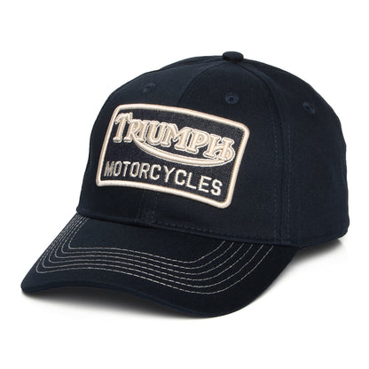 Triumph Motorcycles Forecourt Baseball Cap aus Baumwolle - Indigo